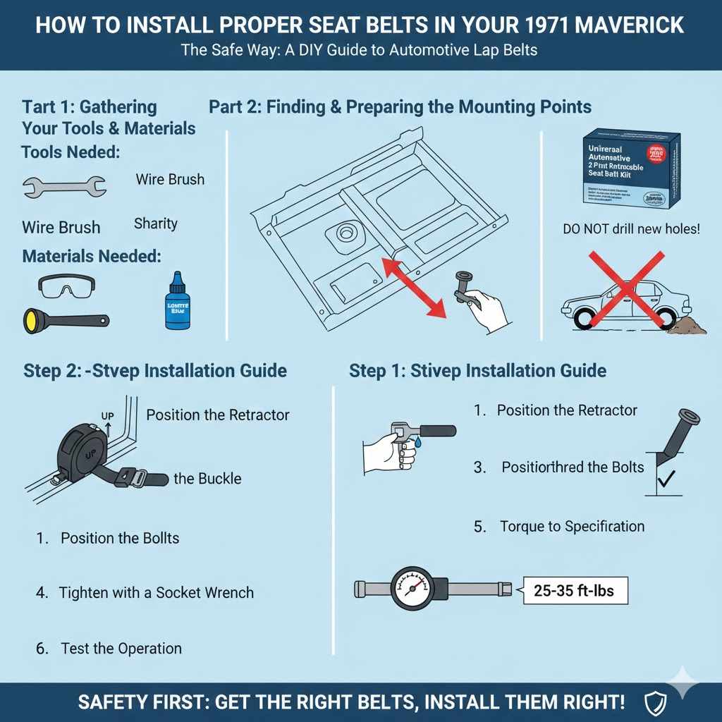 How to Install Proper Seat Belts in Your 1971 Maverick