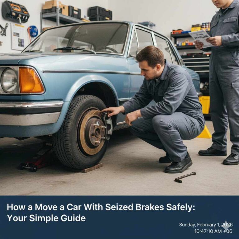 How to Move a Car With Seized Brakes Safely