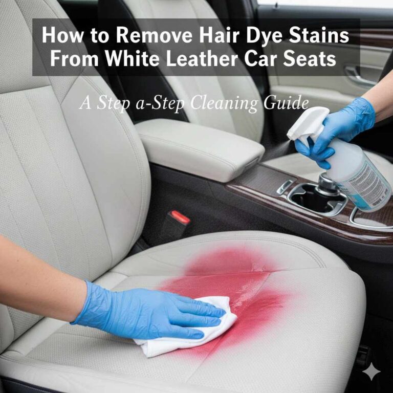 How to Remove Hair Dye Stains From White Leather Car Seats