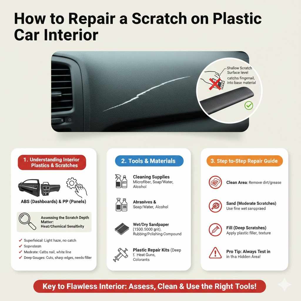 How to Fix Scratches on Plastic Car Interiors