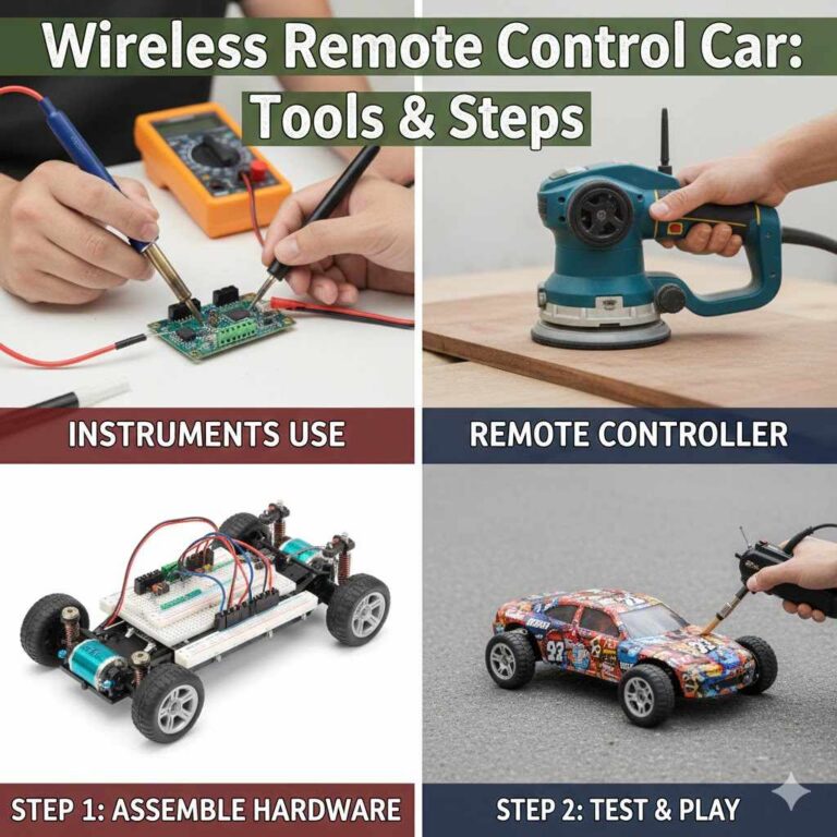 Instrunment Use For Making A Wireless Remote Control Car And How To Make It