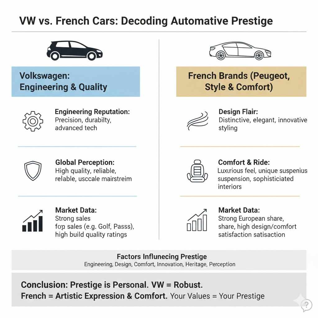 Is VW More Prestigious Than French Car Brands?