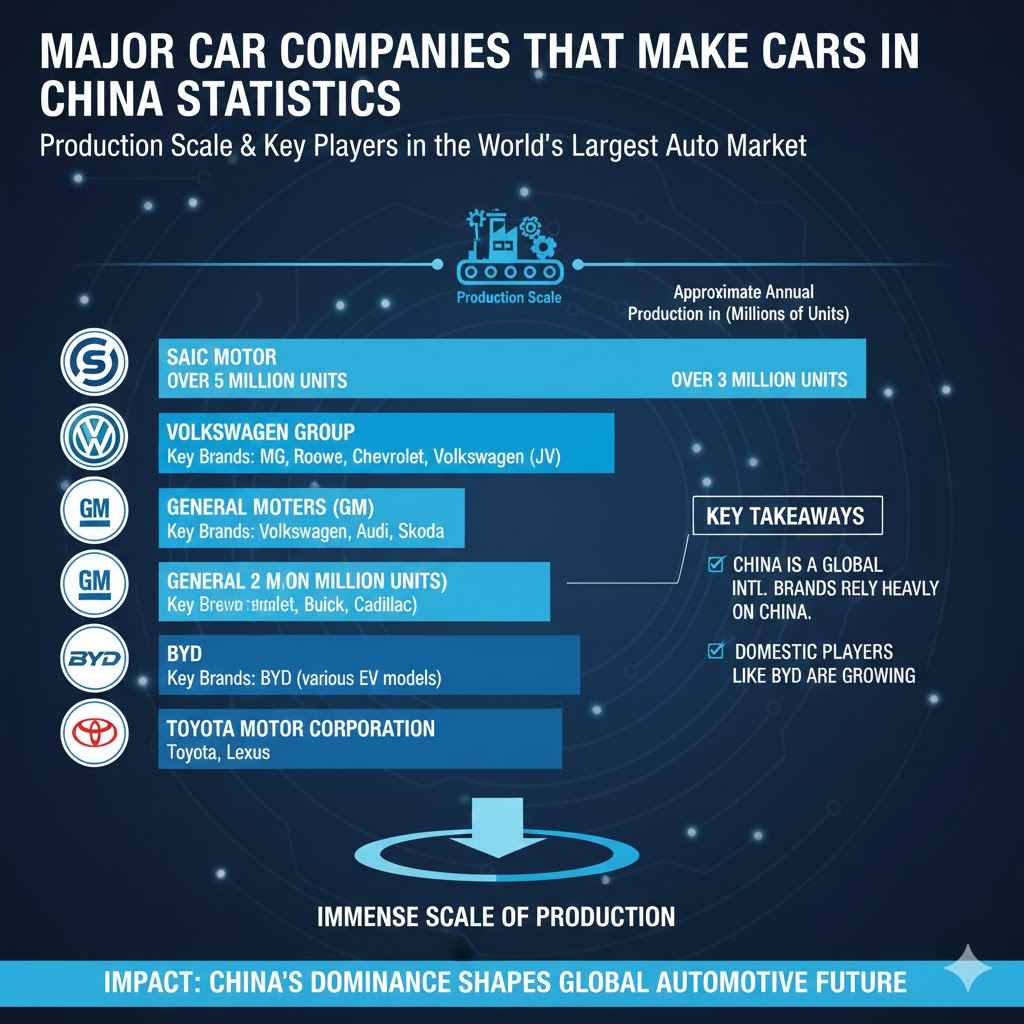 Major Car Companies That Make Cars in China Statistics