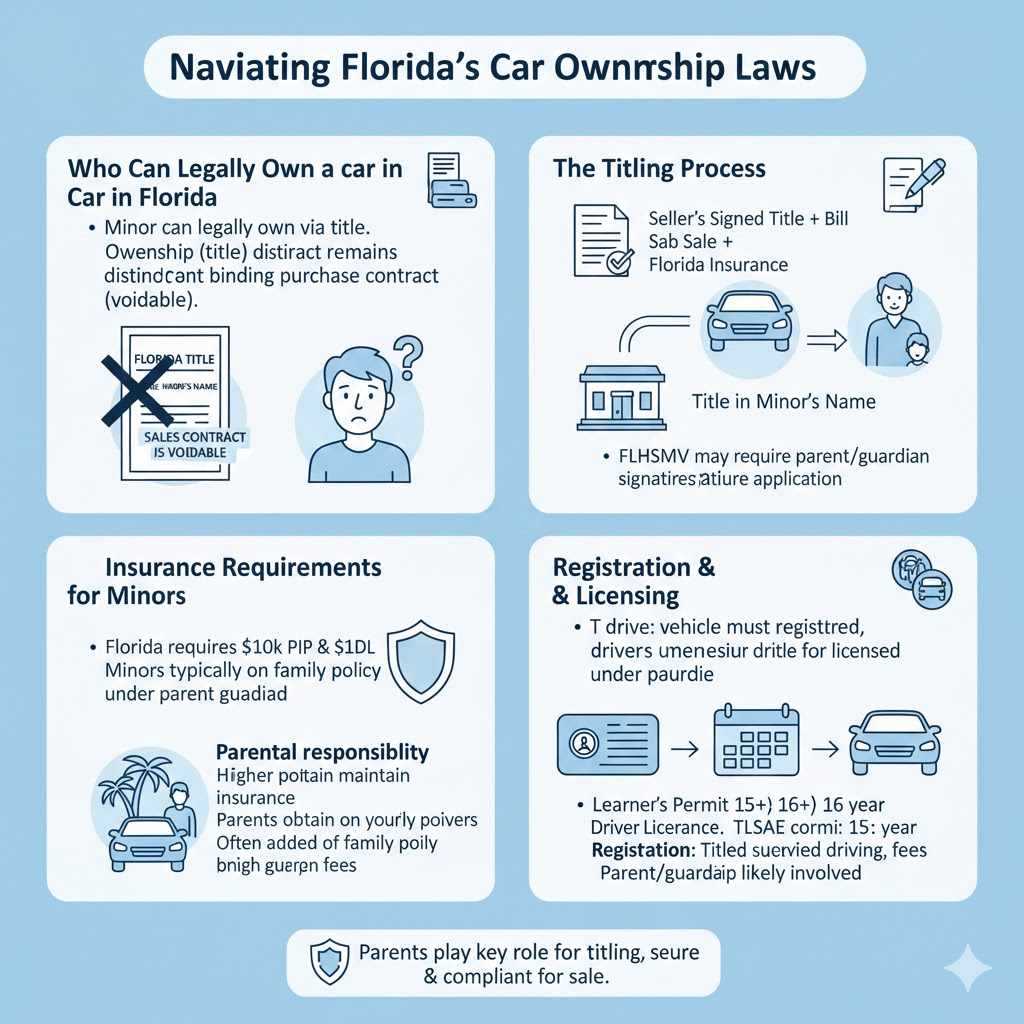 Navigating Florida's Car Ownership Laws for Minors

