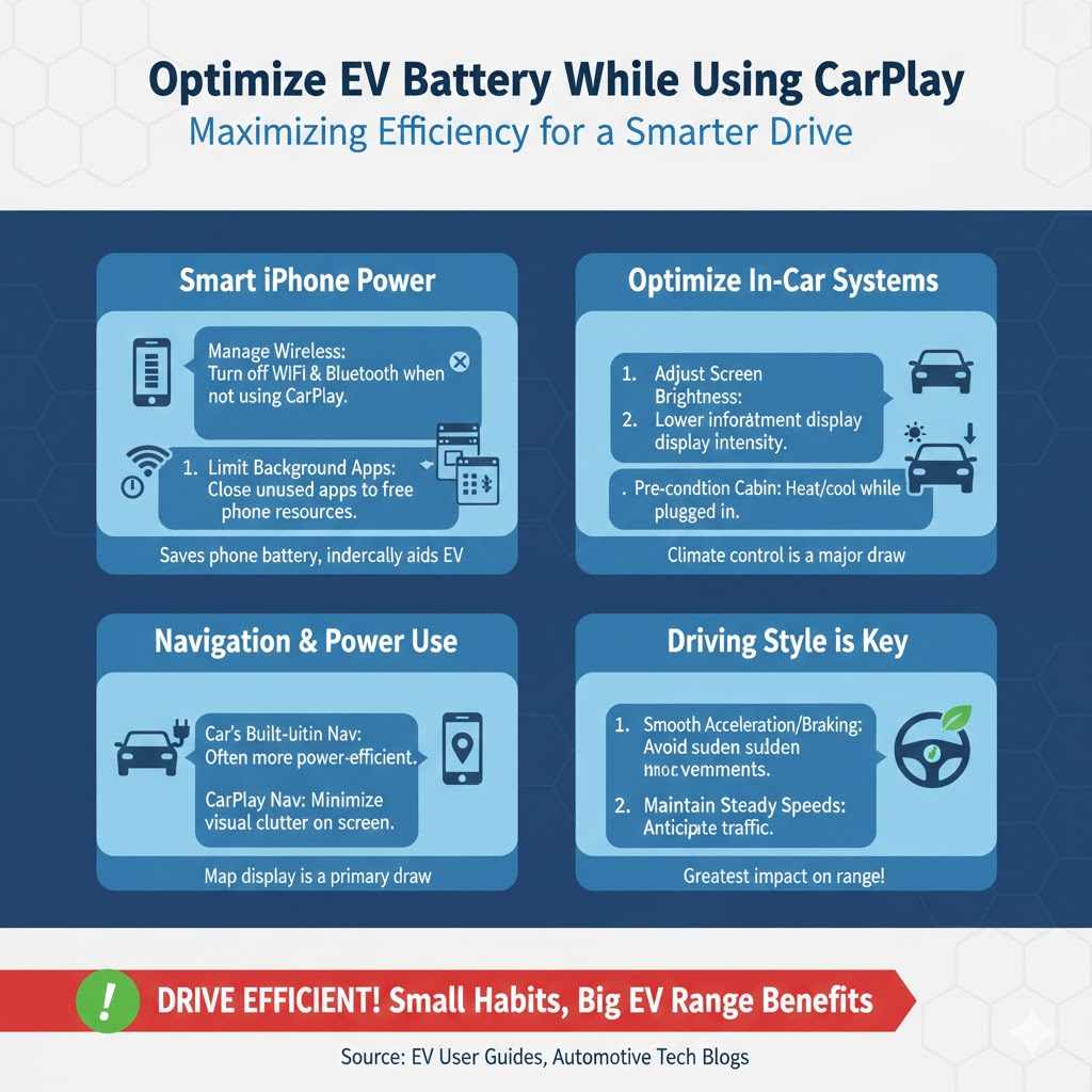 Optimizing Your EV Battery While Using CarPlay

