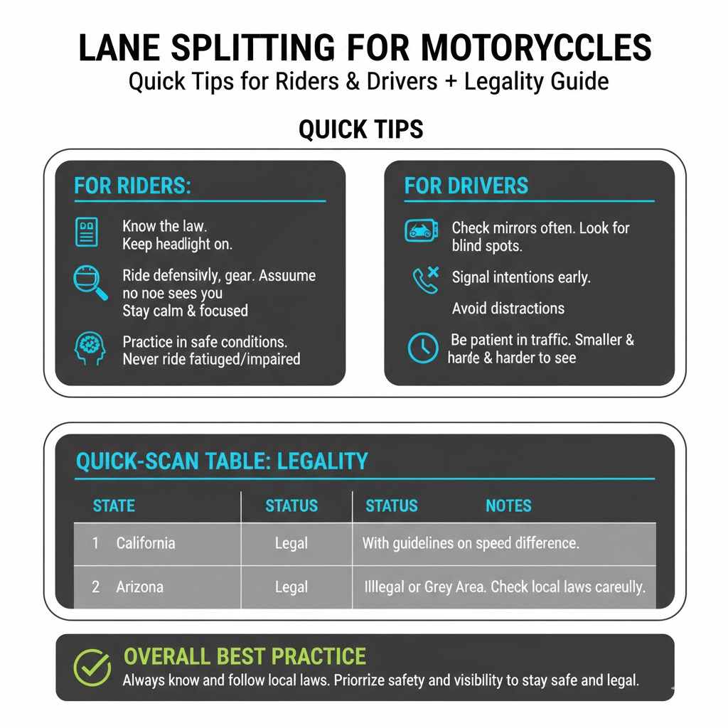 Quick Tips for Riders and Drivers

