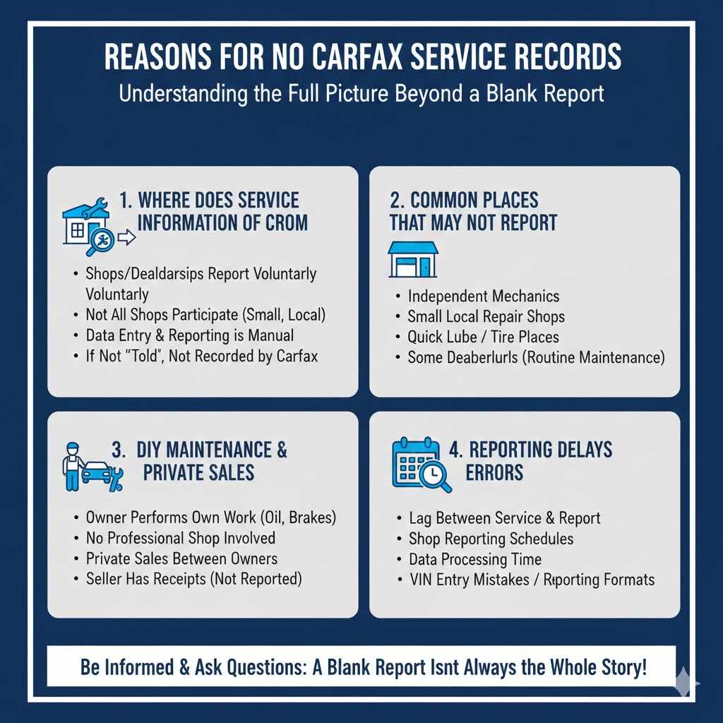 Reasons For No Carfax Service Records


