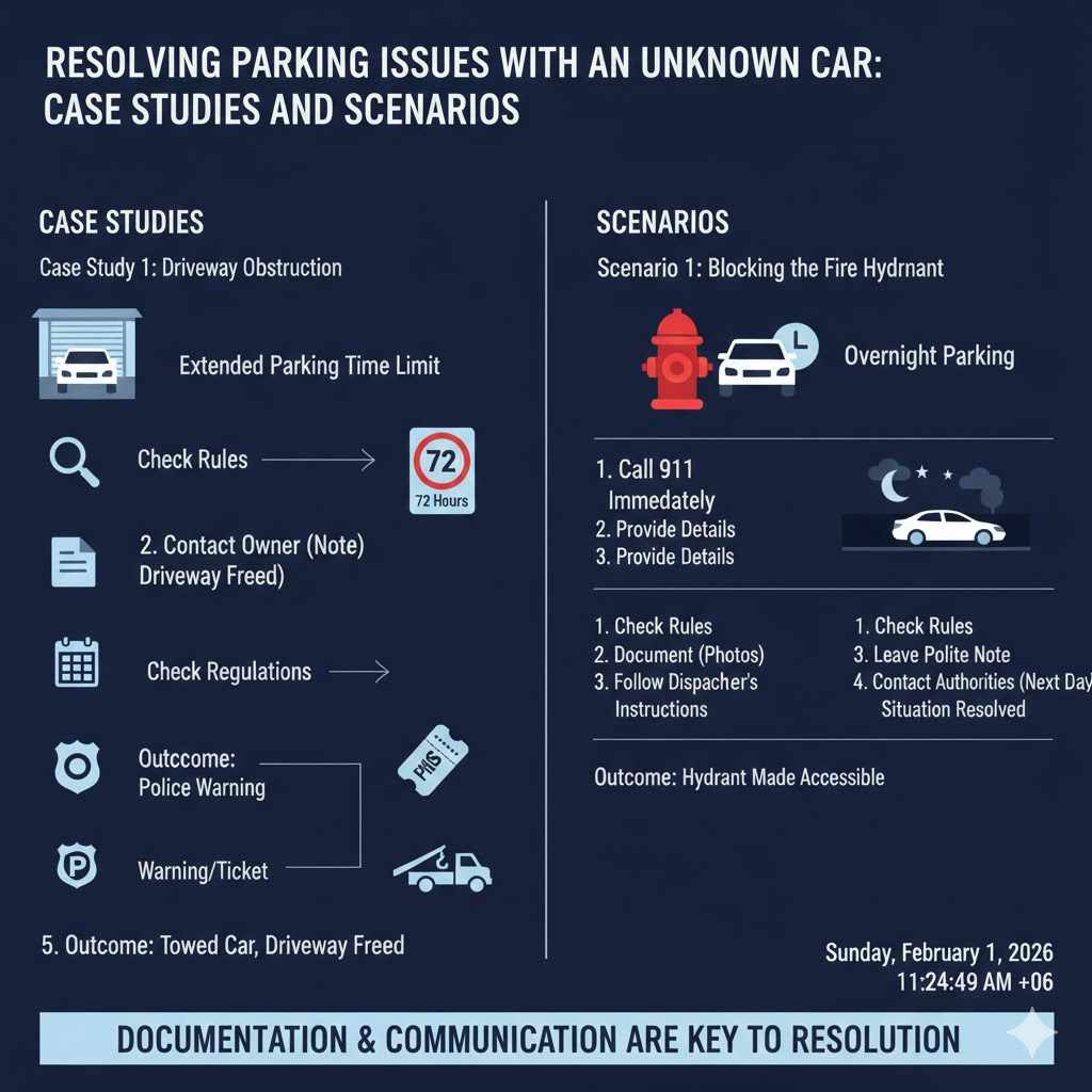 Resolving Parking Issues with an Unknown Car