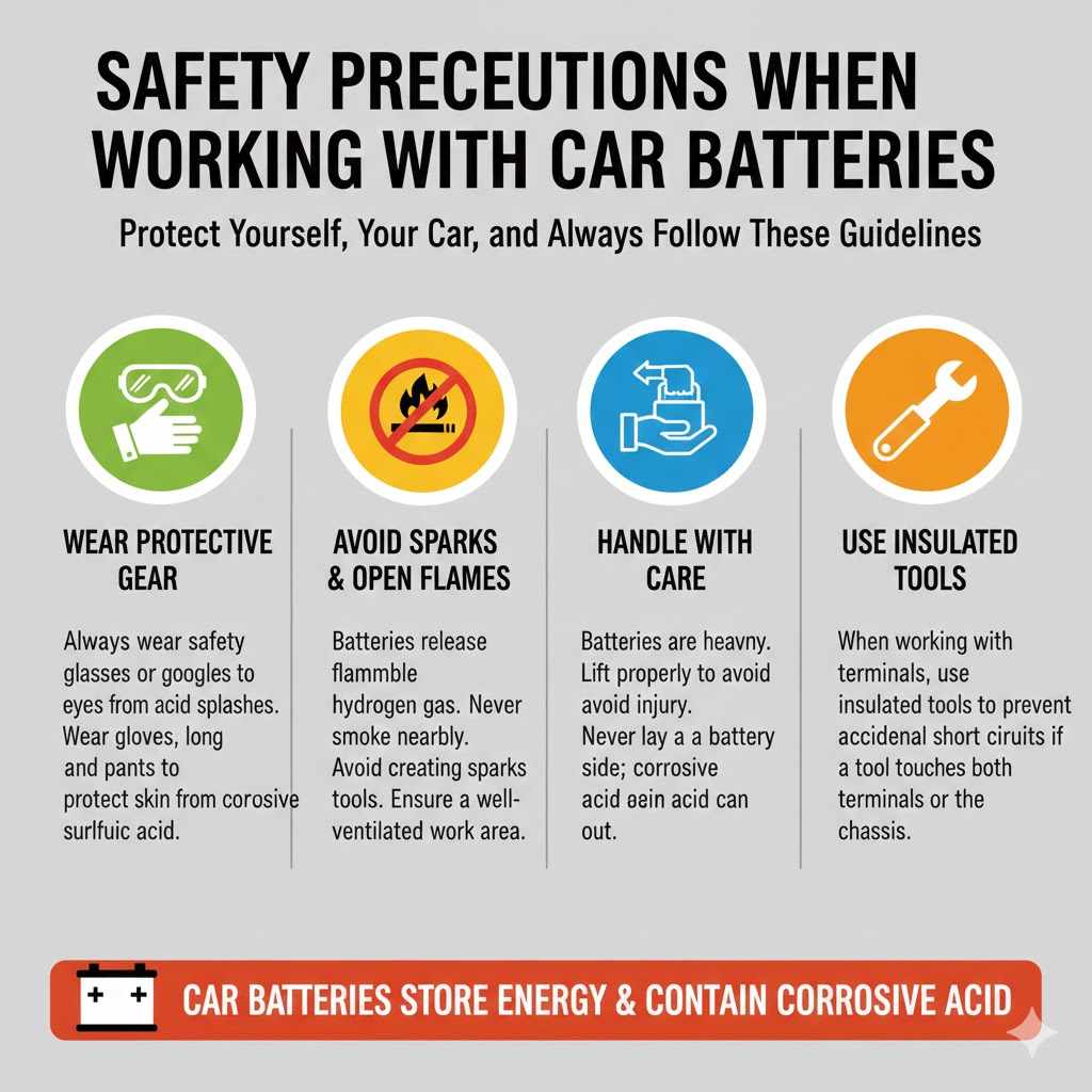 Safety Precautions When Working with Batteries

