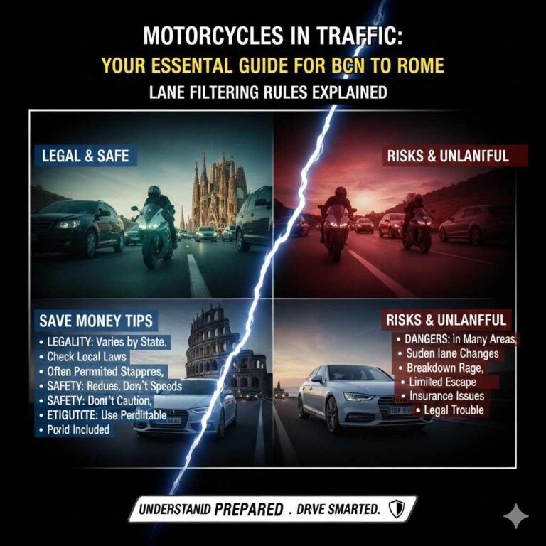 Can Motorcycles Drive In Between Lanes Allocated For Mechanical Vechile?