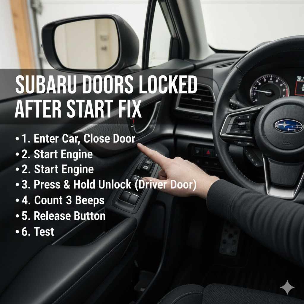 Subaru Doors Locked After Start Fix