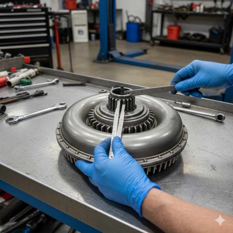 Testing TH350 Torque Converter Stator Clearance