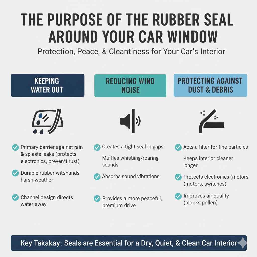 The Purpose Of The Rubber Seal Around Your Car Window