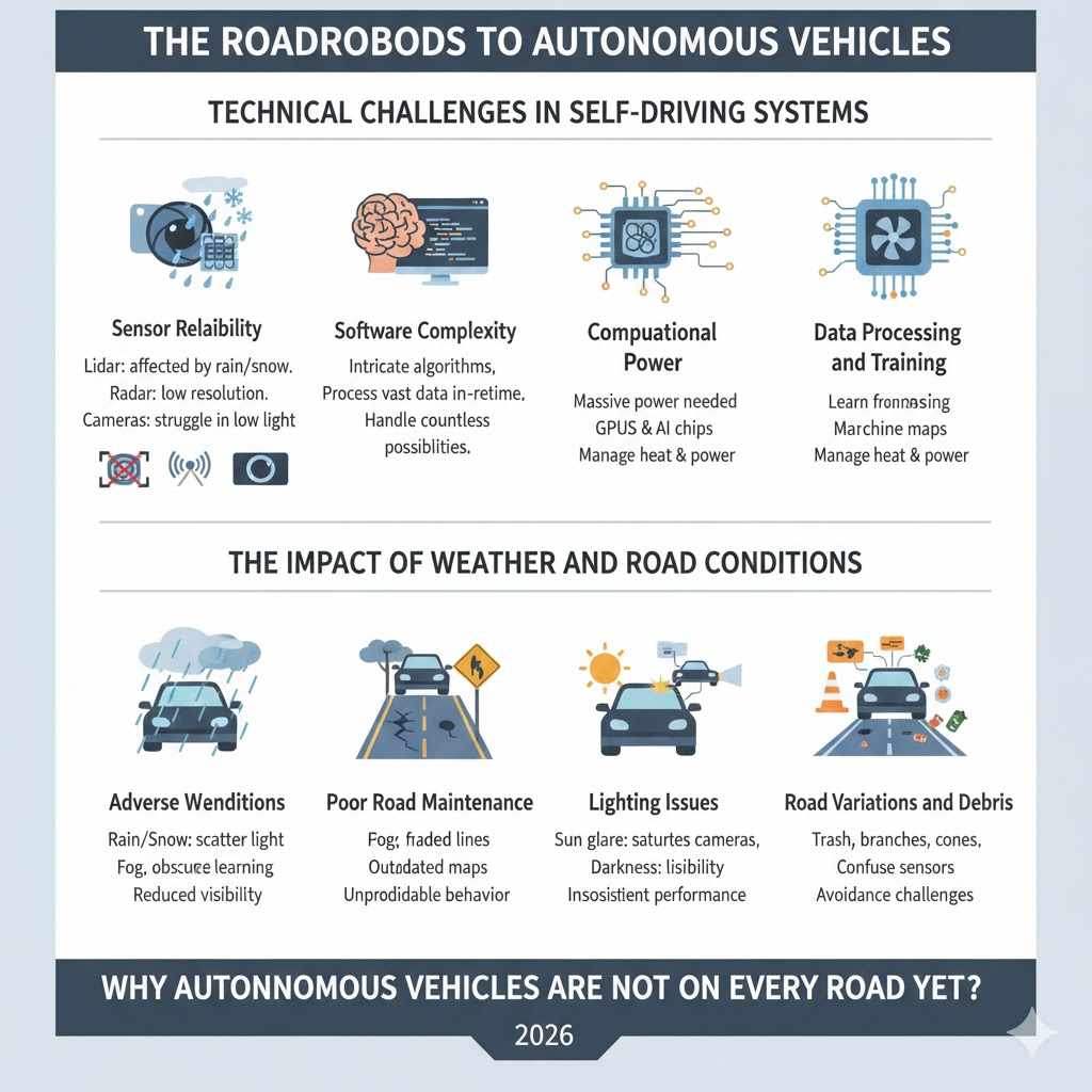 The Roadblocks to Autonomous Vehicles