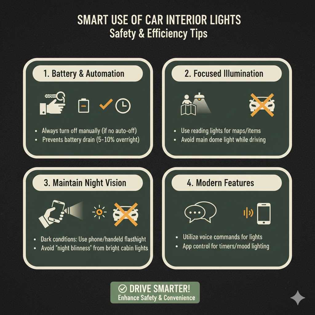 Tips for Using Interior Lights Safely and Effectively