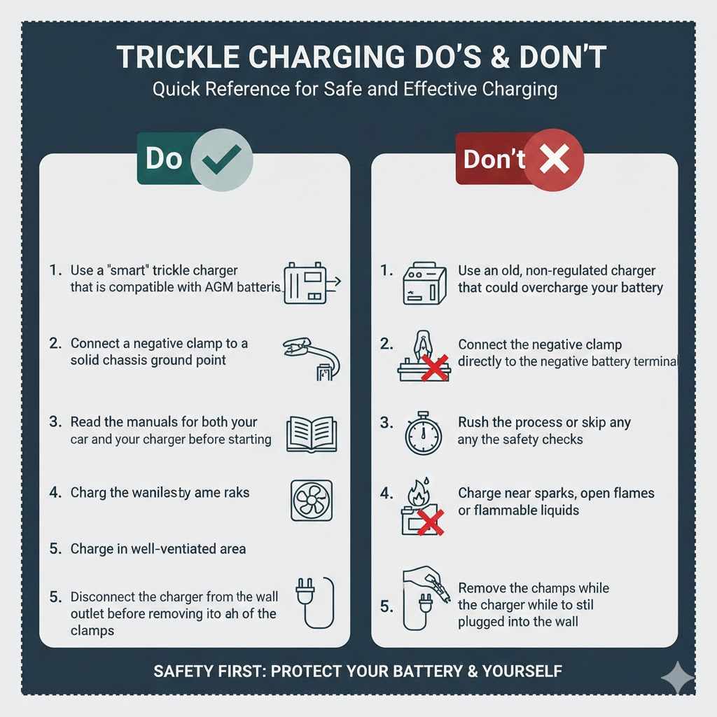 Trickle Charging Do's and Don'ts