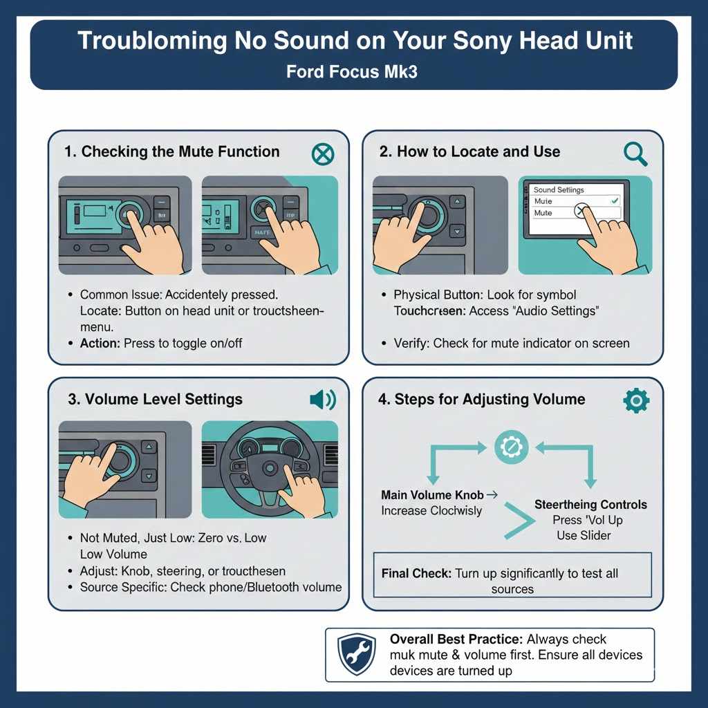 Troubleshooting No Sound on Your Sony Head Unit