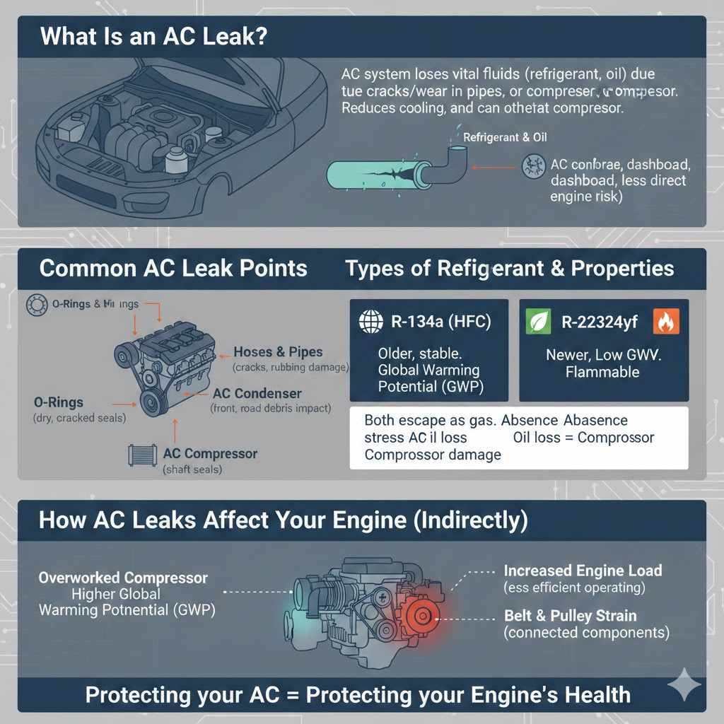 Understanding AC Leaks and Potential Engine Issues