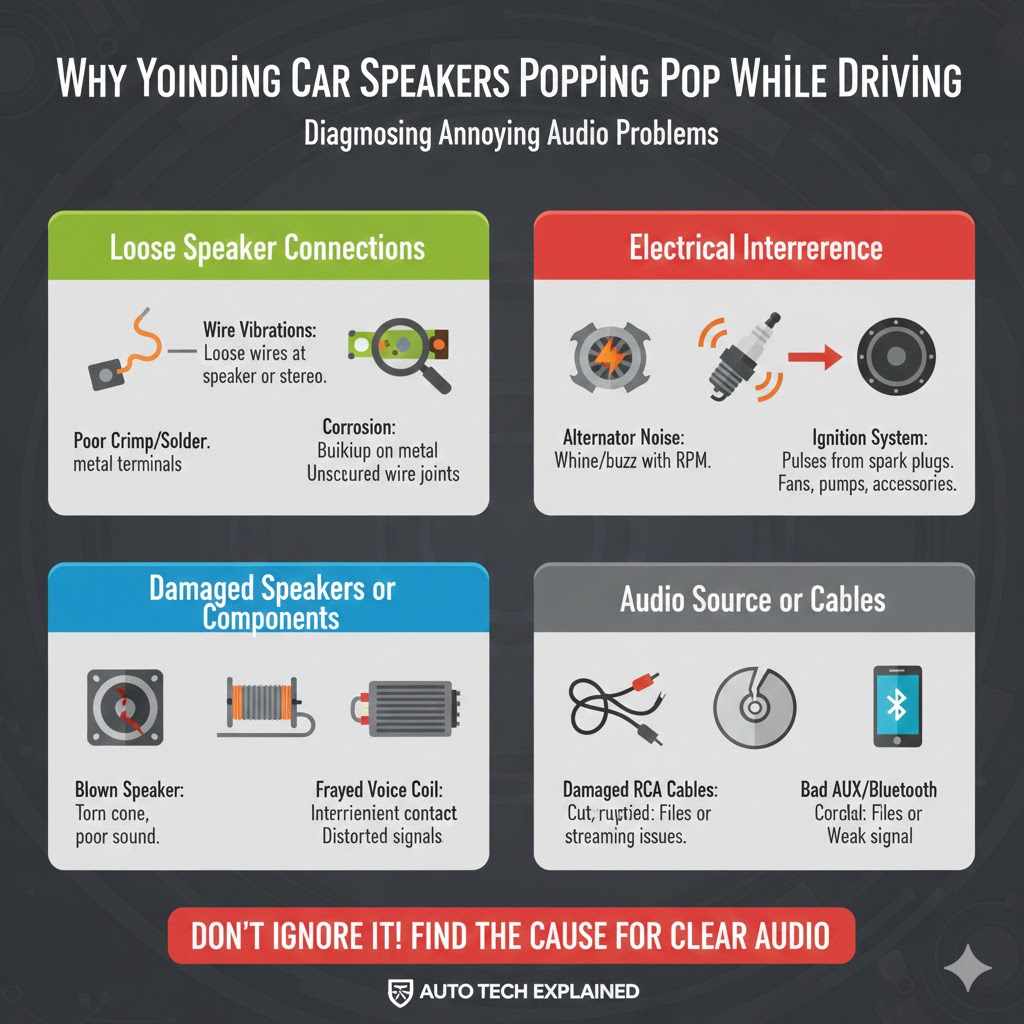 Understanding Speaker Popping While Driving

