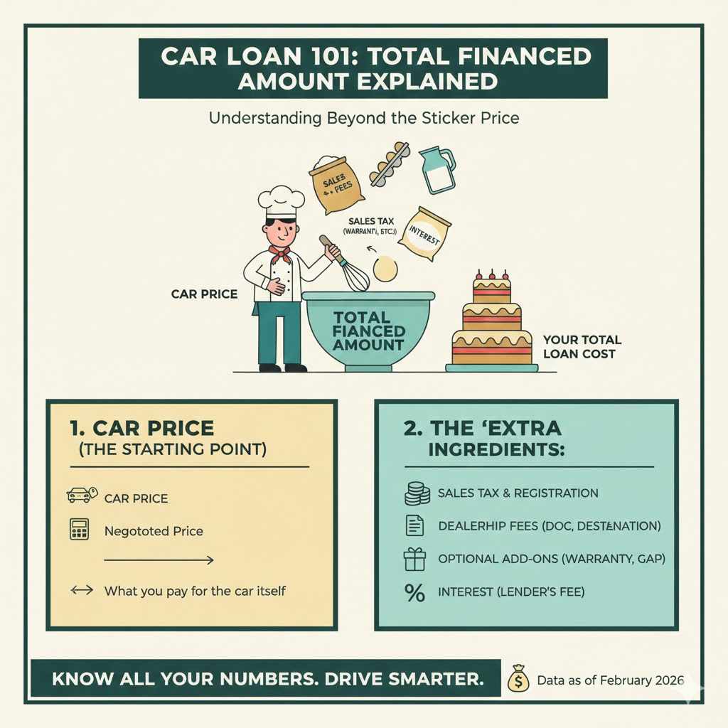 Understanding the Total Financed Amount vs. The Sticker Price