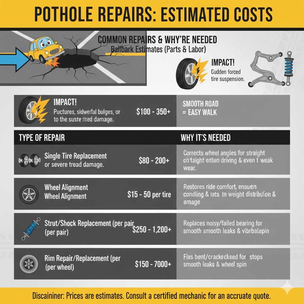 What Could Pothole Repairs Cost?

