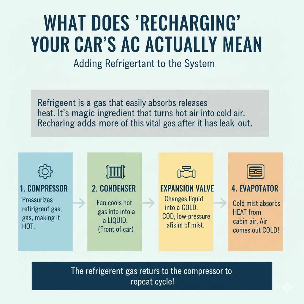 What Does Recharging Your Car's AC Actually Mean