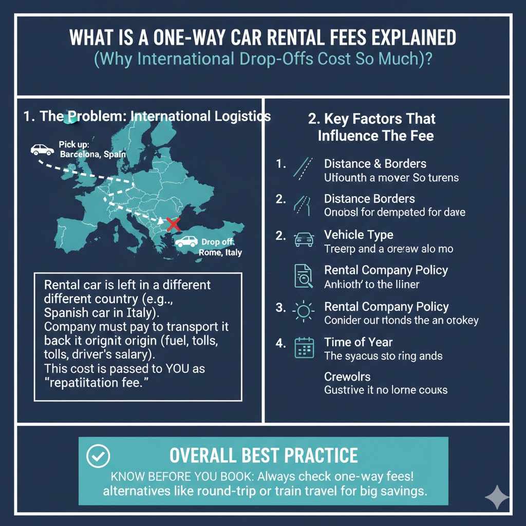 What Is a One-Way Car Rental Fee