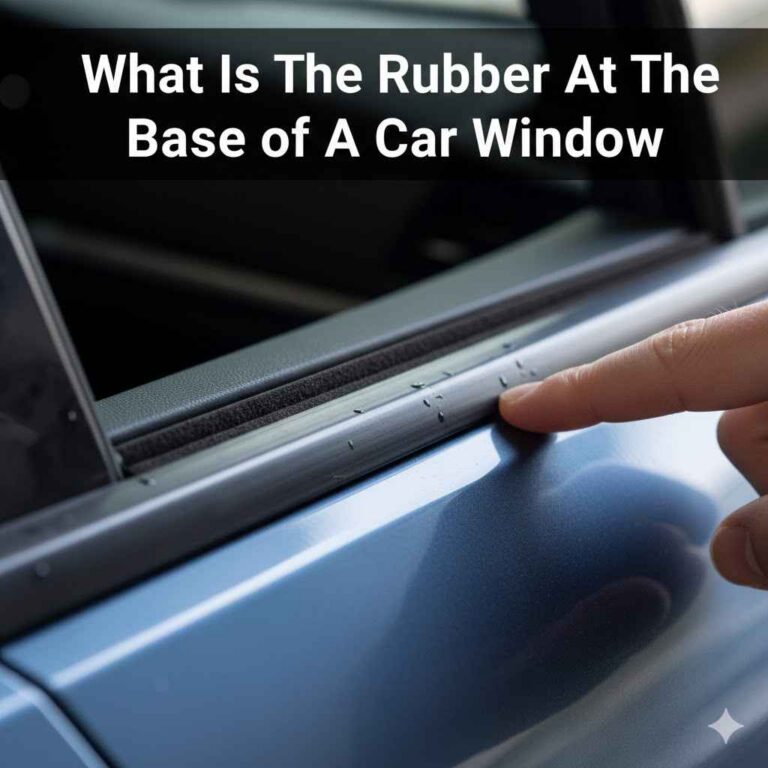 What Is the Rubber At The Base Of A Car Window