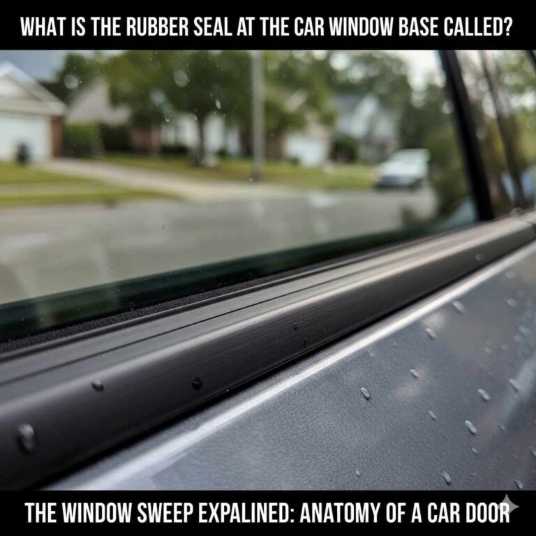 What Is the Rubber Seal at the Car Window Base Called