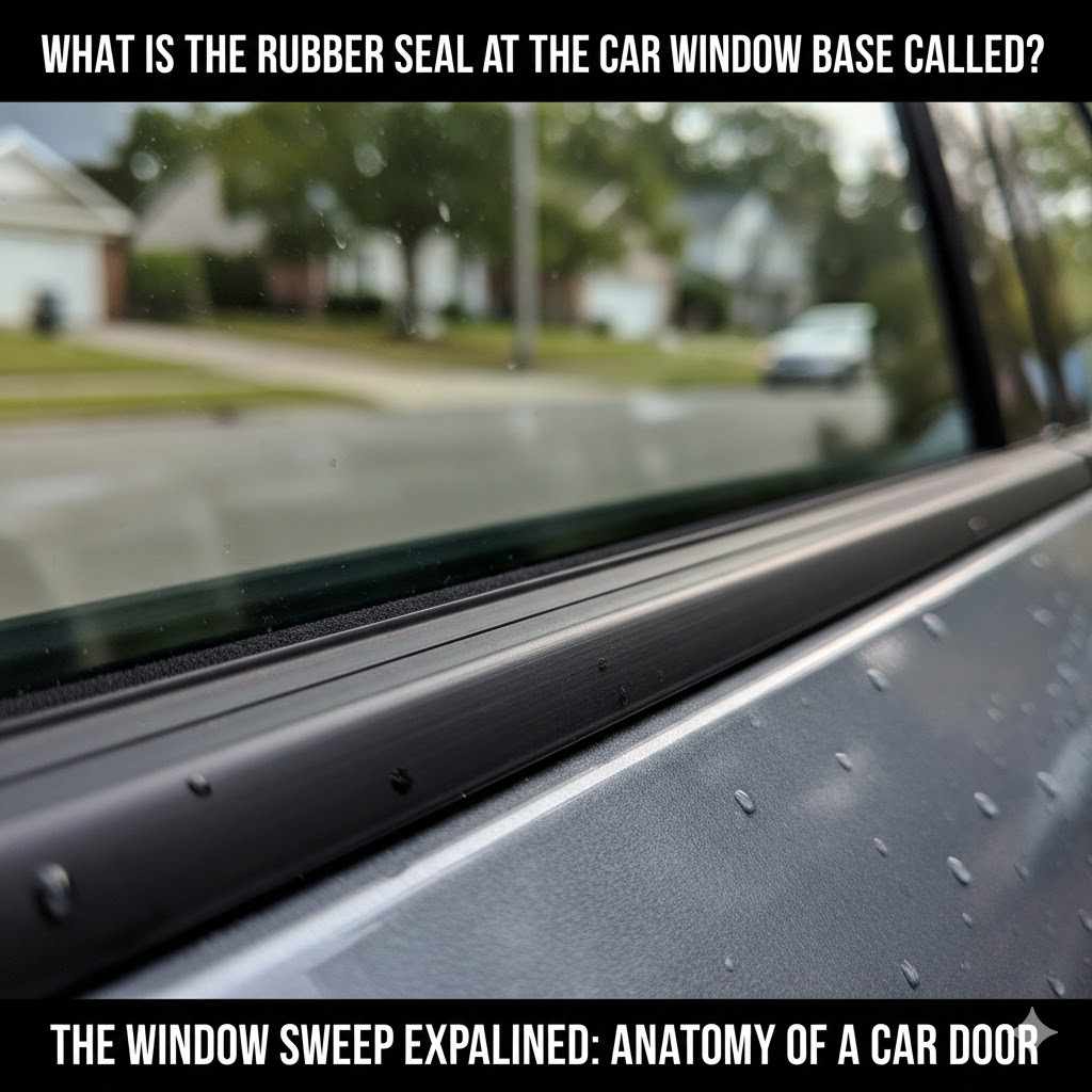 What Is the Rubber Seal at the Car Window Base Called