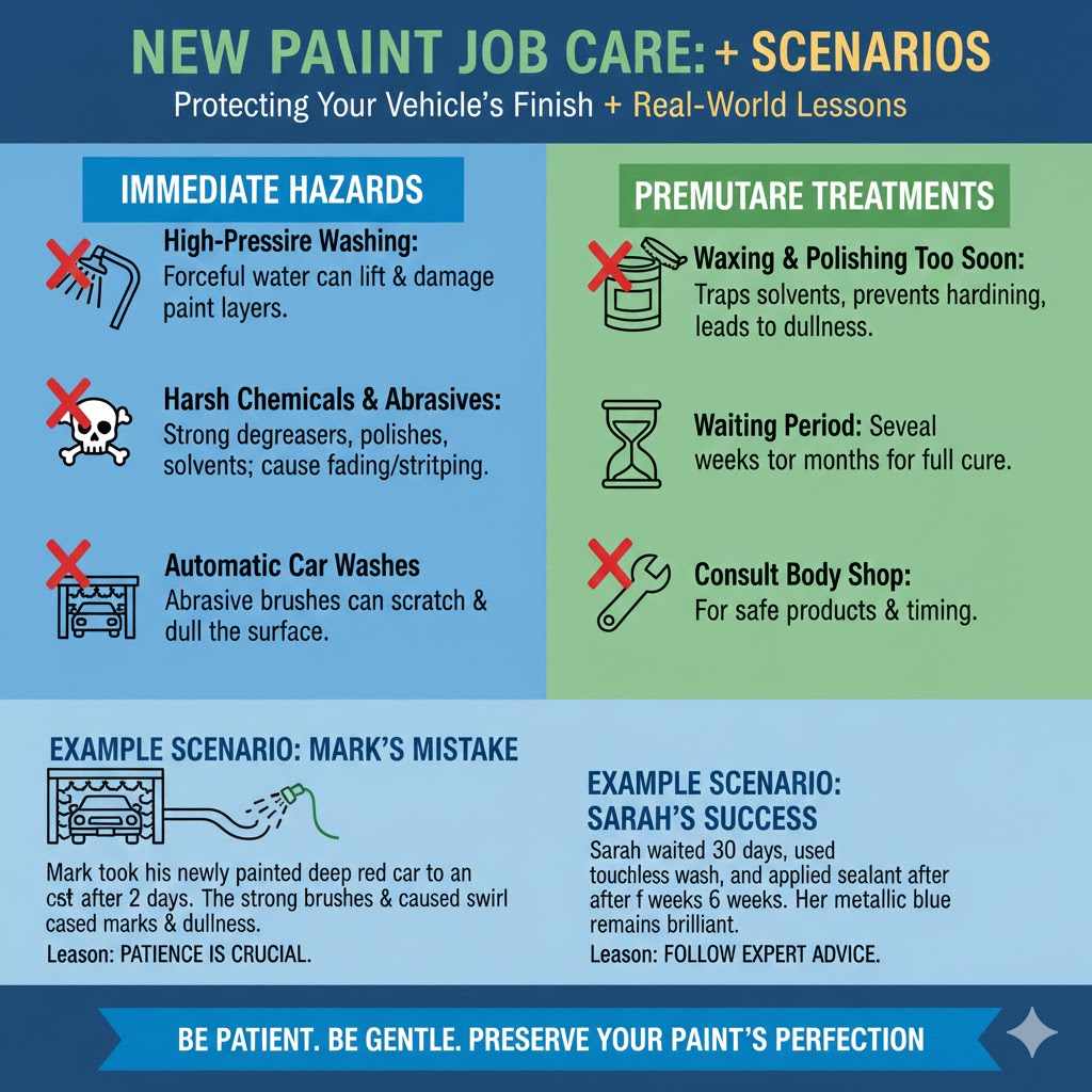 What to Avoid After a New Paint Job

