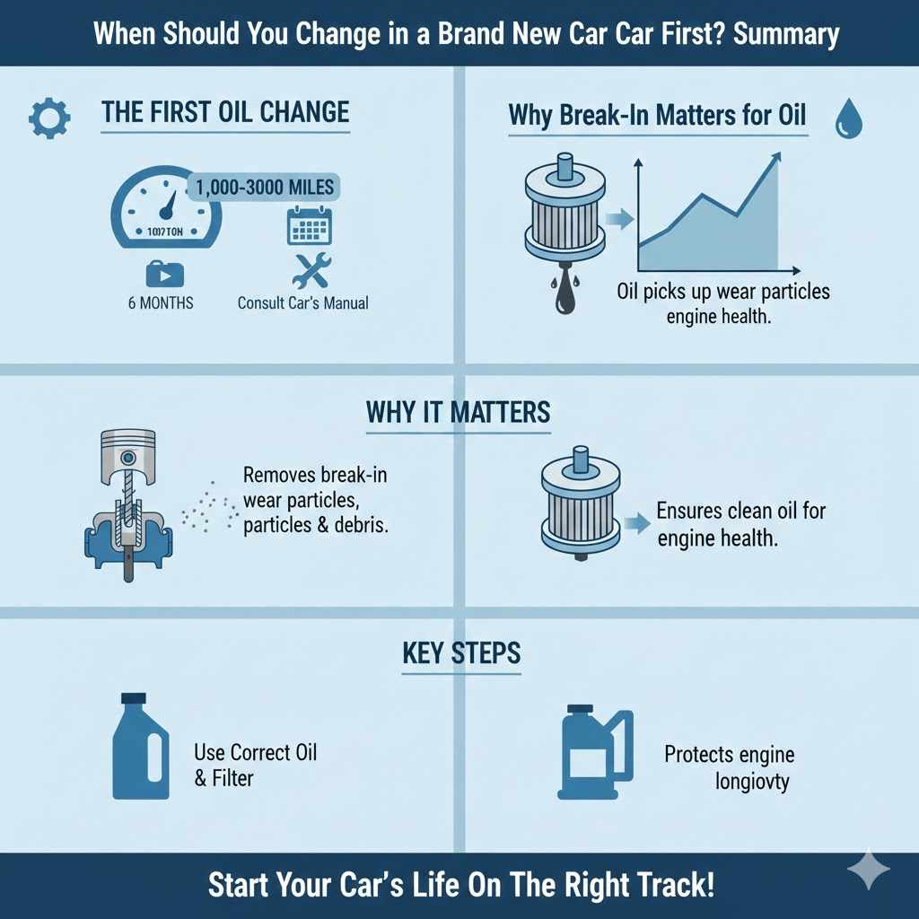 When Should You Change Oil in a Brand New Car First