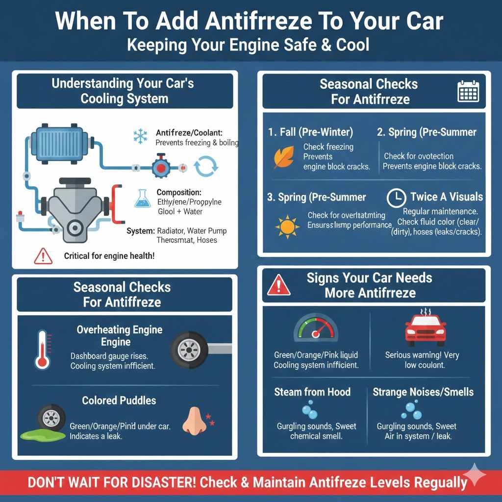 When To Add Gasoline Antifreeze To Your Car
