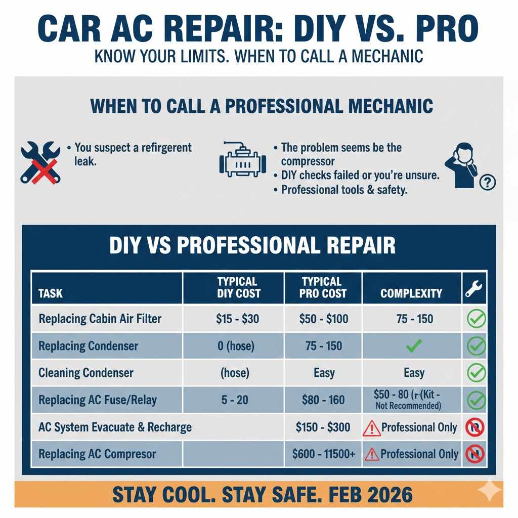 When to Call a Professional Mechanic