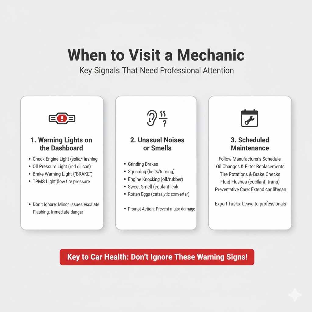 When to Visit a Mechanic

