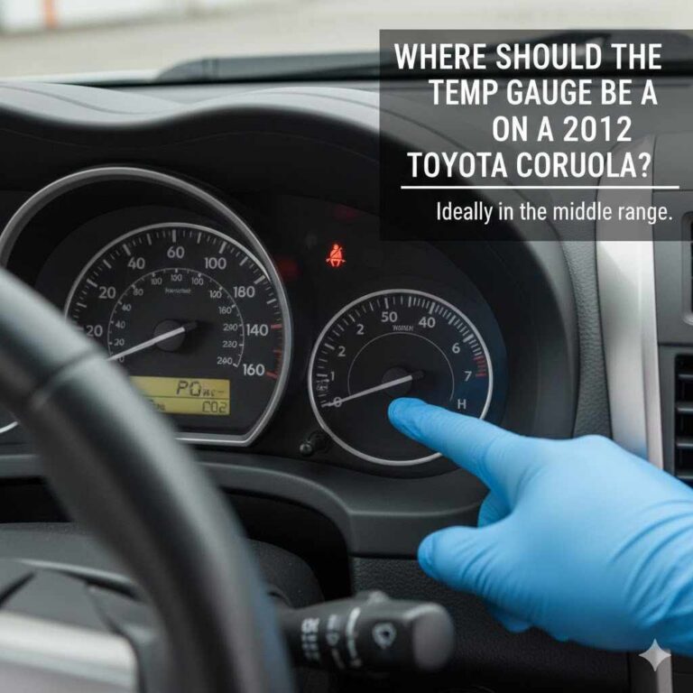 Where Should the Temp Gauge Be on a 2012 Toyota Corolla?