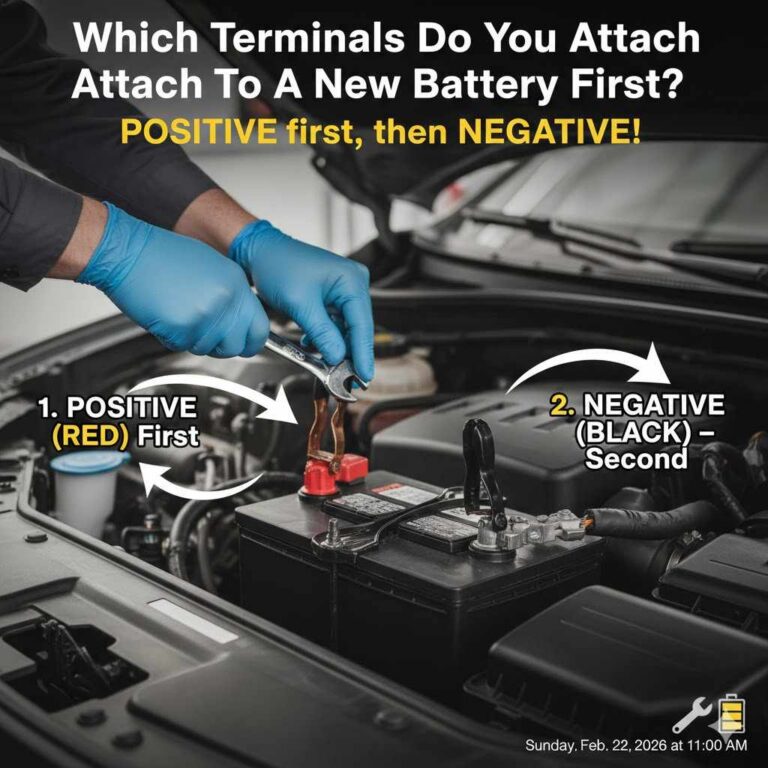 Which Terminals Do You Attach To A New Battery First
