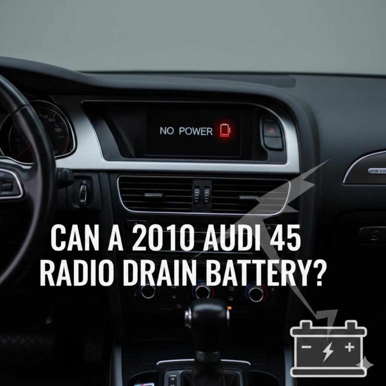Can a 2010 Audi A5 Radio Drain Battery