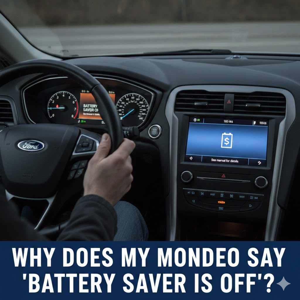 Why Does My Mondeo Say Battery Saver Is Off