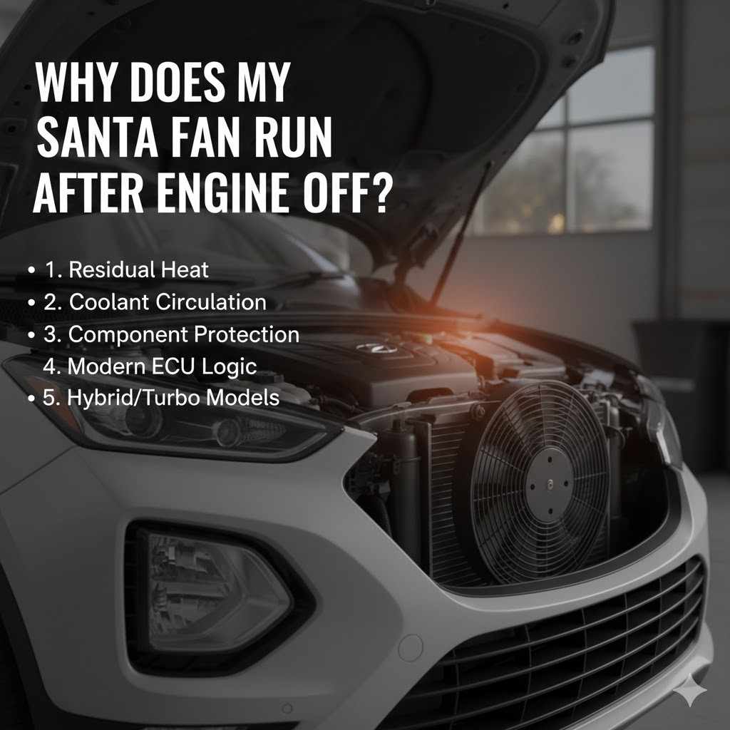Why Does My Santa Fe Fan Run After Engine Off?
