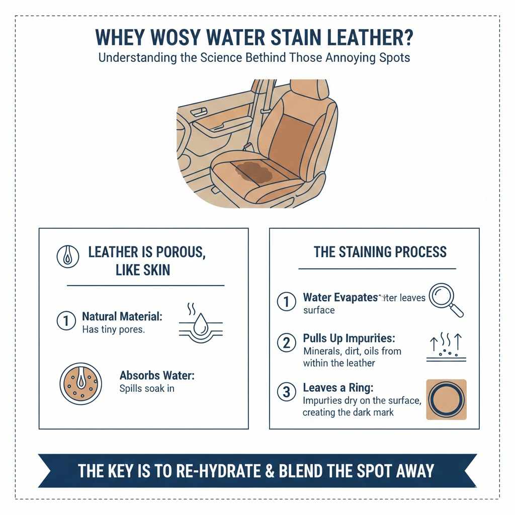 Why Does Water Stain Leather in the First Place