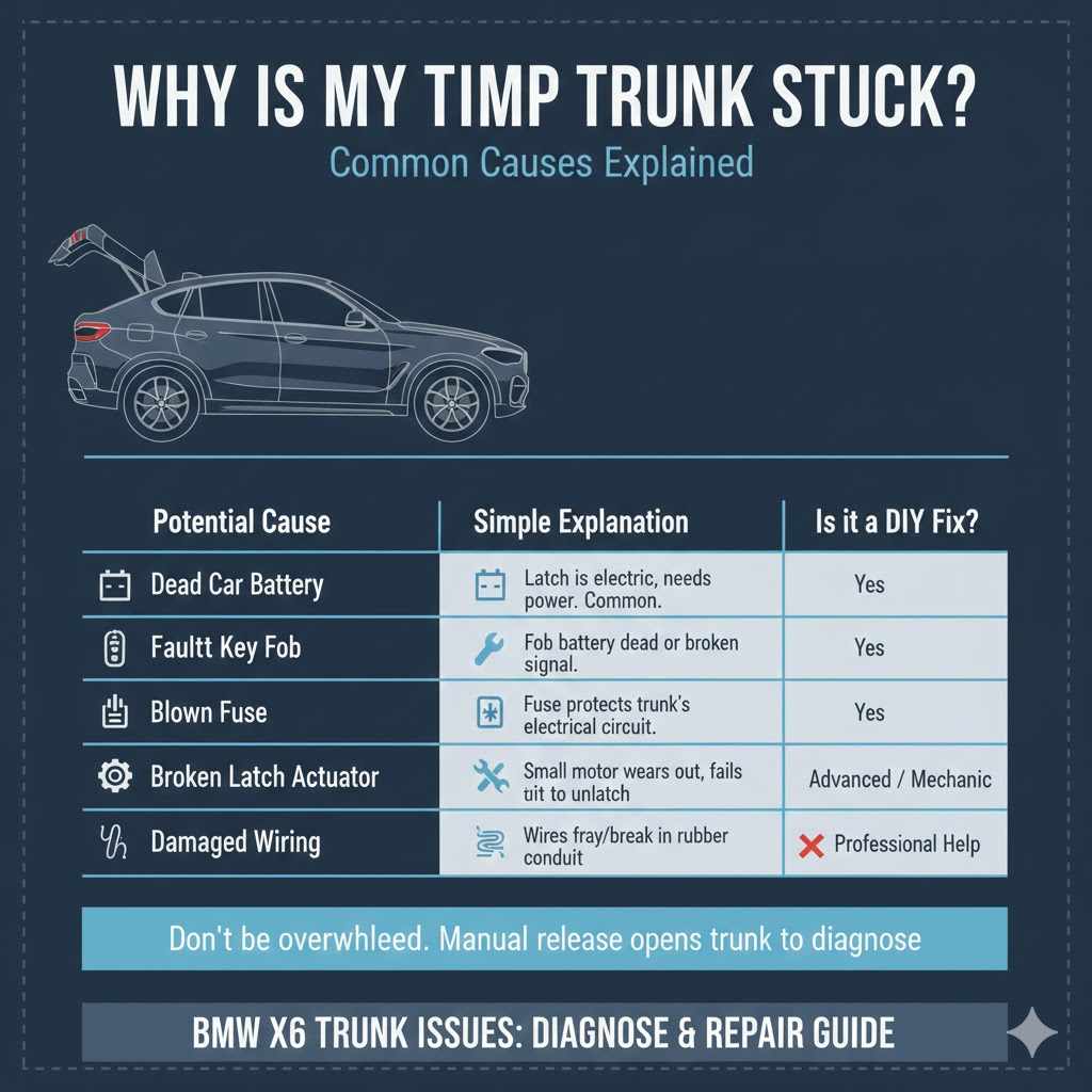 Why Is My BMW X6 Trunk Stuck