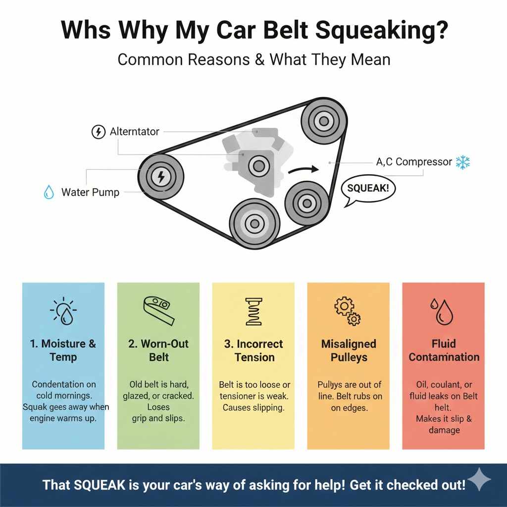 Why Is My Car Belt Squeaking in the First Place?

