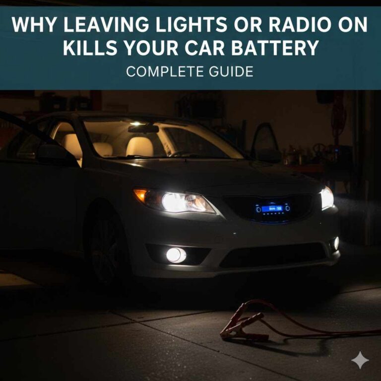 Why Leaving Lights Or Radio On Kills Your Car Battery