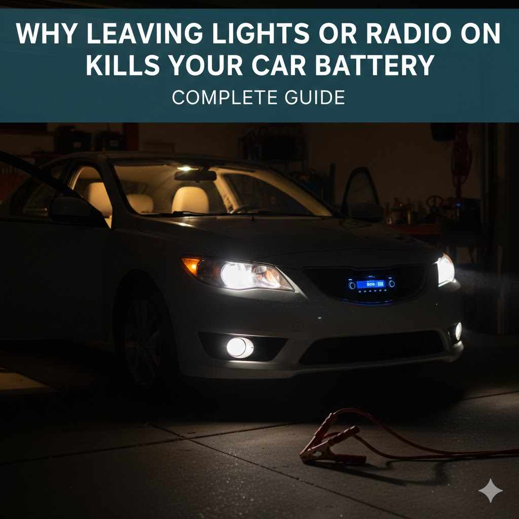 Why Leaving Lights Or Radio On Kills Your Car Battery