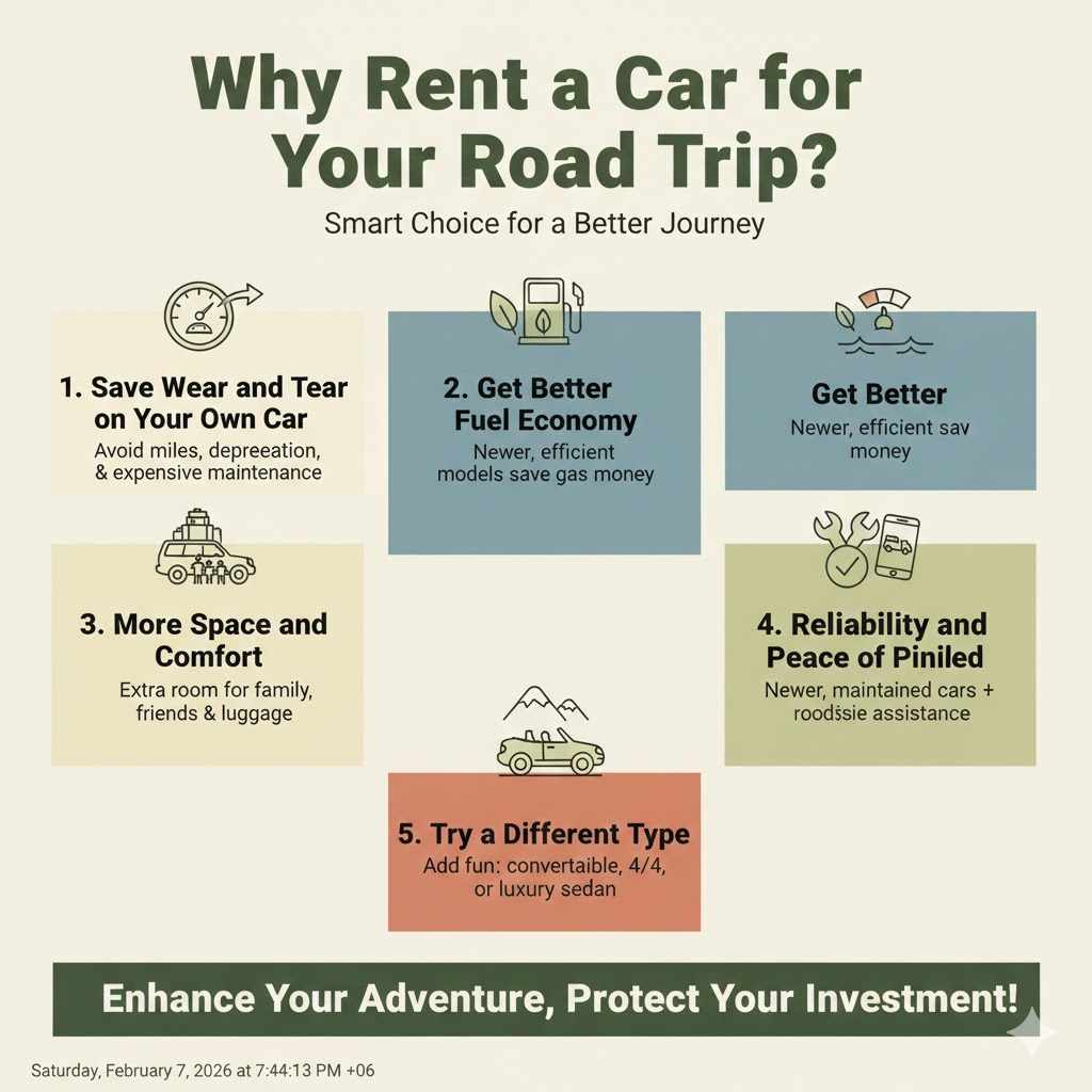 Why Rent a Car for Your Road Trip