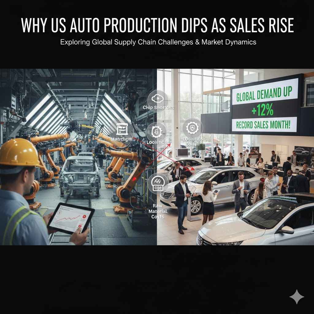 Why US Auto Production Dips As Sales Rise