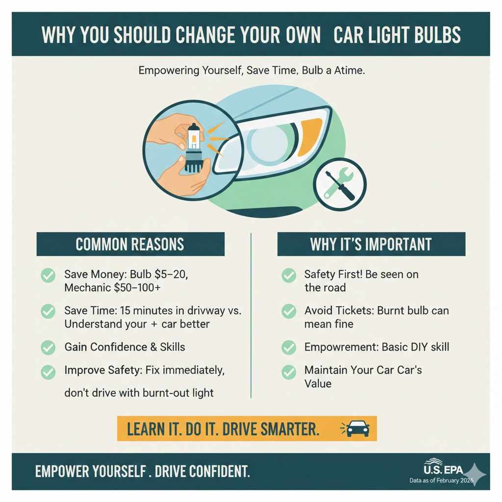 Why You Should Change Your Own Car Light Bulbs