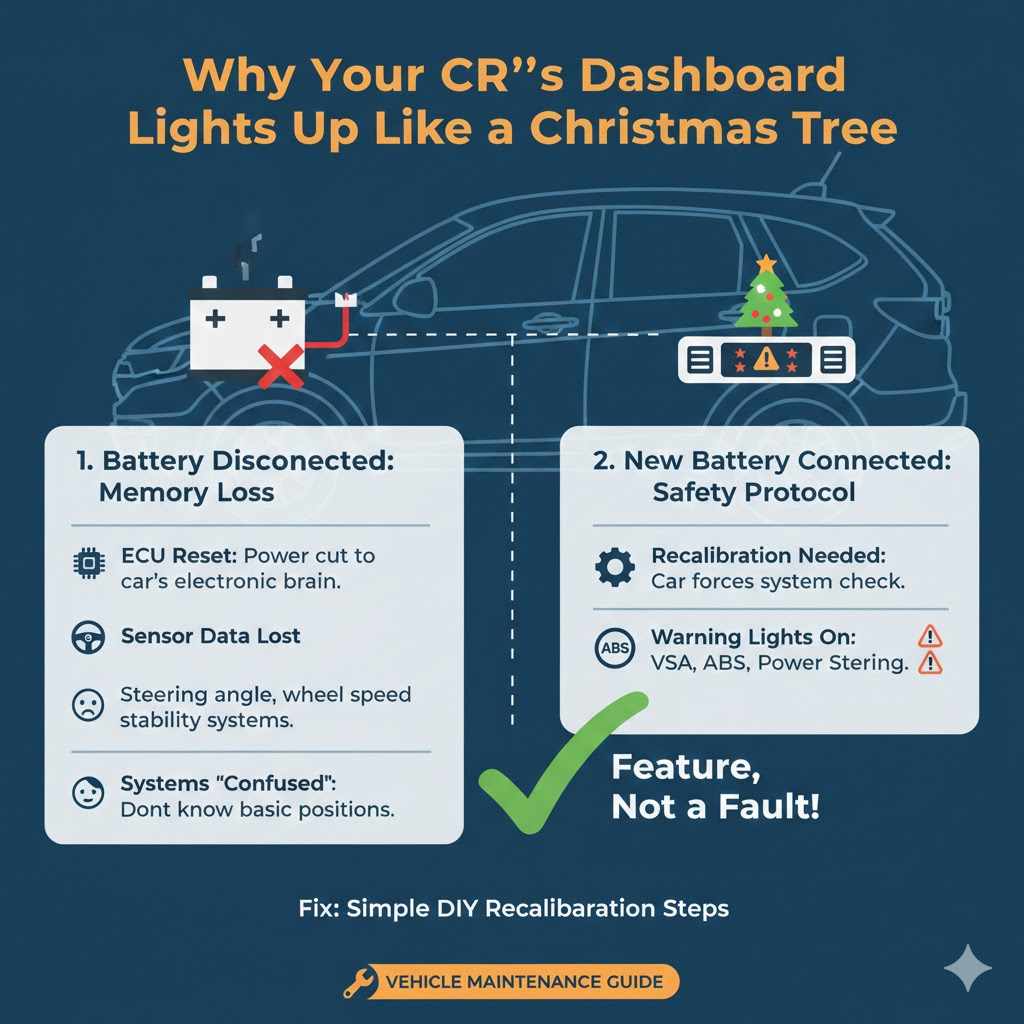Why Your CR-V's Dashboard Lights Up Like a Christmas Tree


