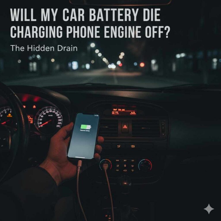 Will My Car Battery Die Charging Phone Engine Off?